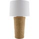 Allura 30 inch 150 watt Natural and Electroplated Accent Table Lamp Portable Light