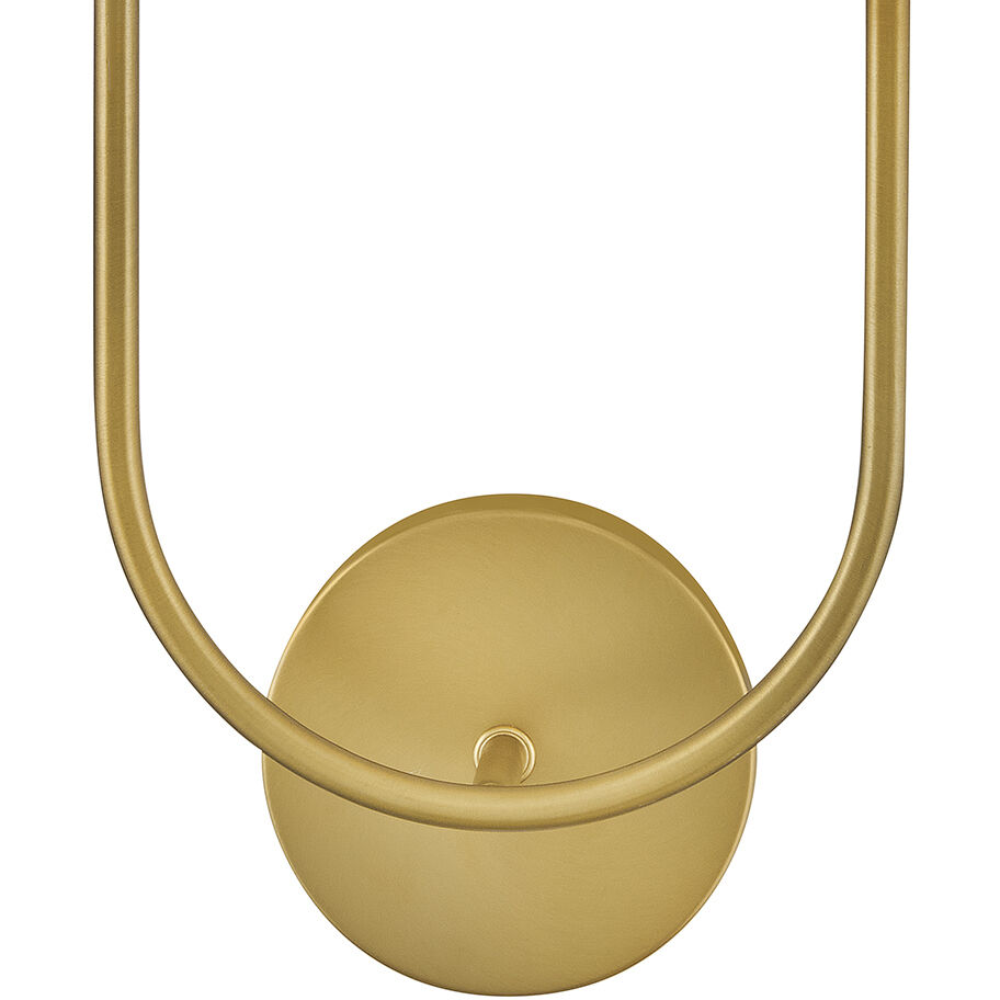 Cora Sconce Wall Light in Lacquered Brass