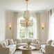 Petal Court 9 Light 36 inch French Gold Pendant Ceiling Light