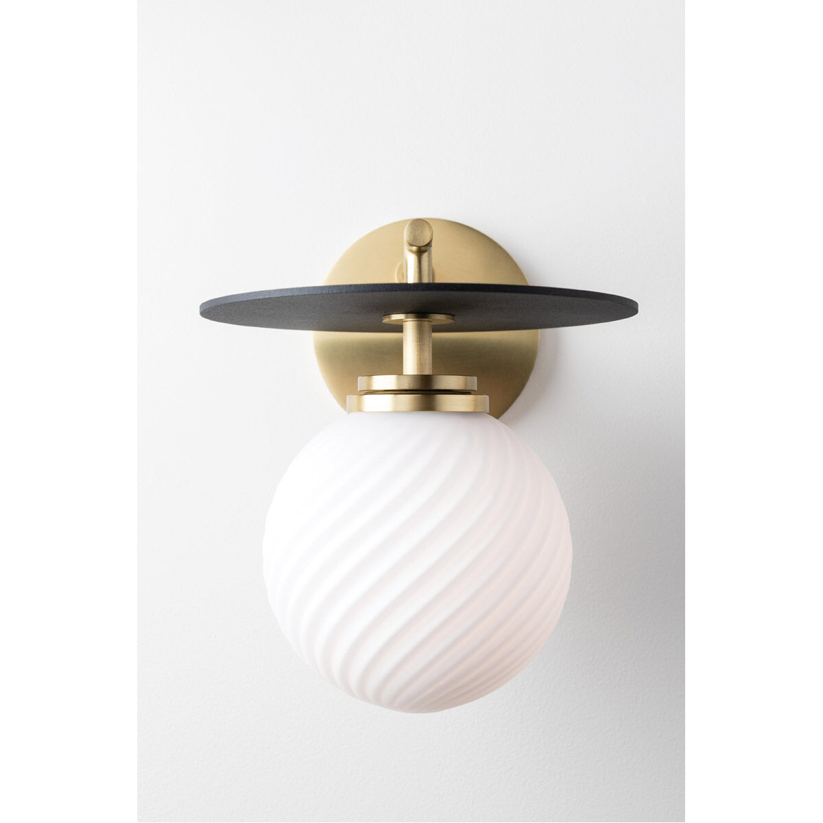 Ellis LED 7 inch Aged Brass and Black Wall Sconce Wall Light