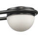 Nelly LED 31 inch Matte Black Vanity Light Wall Light in 4