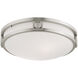 Titania 2 Light 13 inch Brushed Nickel Flush Mount Ceiling Light