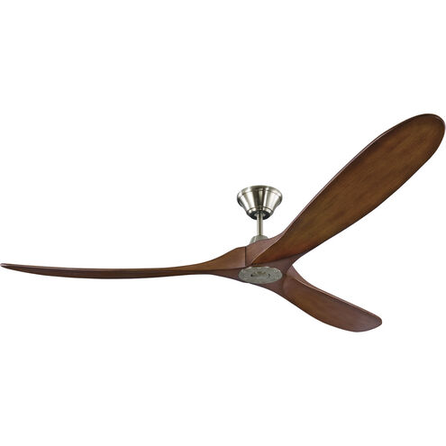 Maverick 70 inch Brushed Steel with Koa Blades Ceiling Fan