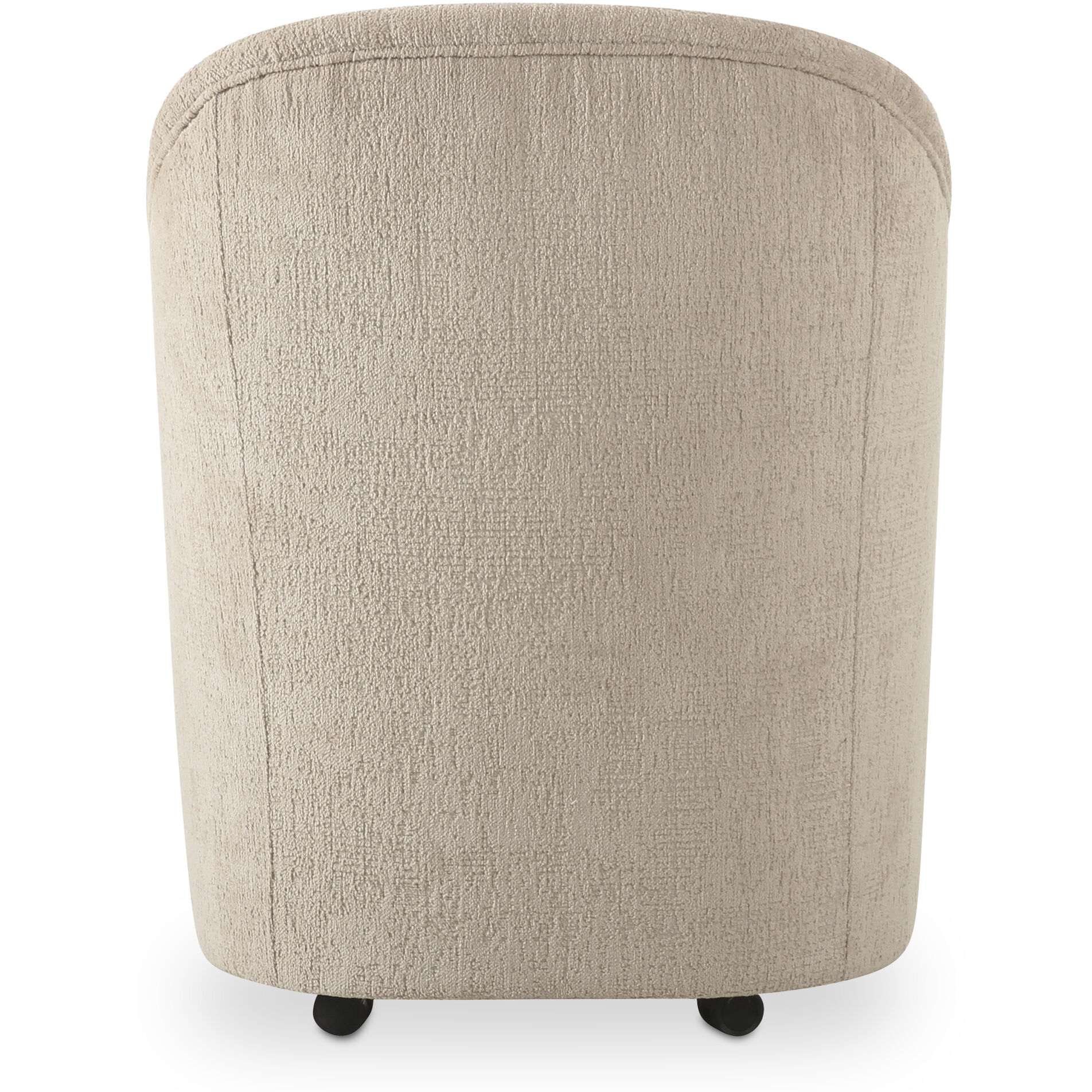 Drava Beige Rolling Dining Chair