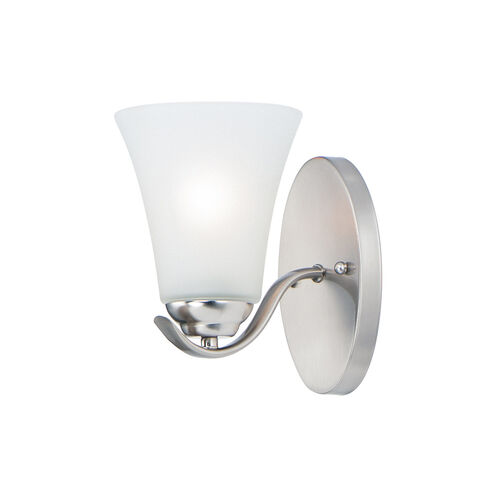 Vital 1 Light 8 inch Satin Nickel Bath Vanity Wall Light