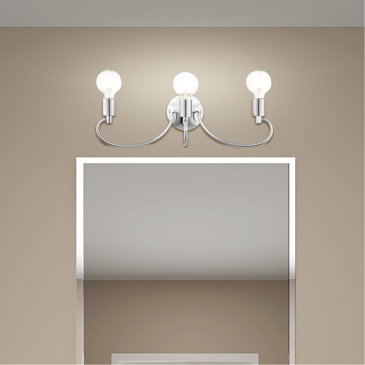 Bari 3 Light 22 inch Polished Chrome Vanity Sconce Wall Light