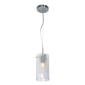 Proteus LED 5 inch Brushed Steel Pendant Ceiling Light