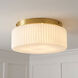 Edgemont 4 Light 20 inch Warm Brass Flush Mount Ceiling Light