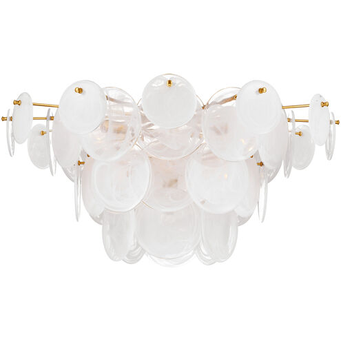 AERIN Loire LED 34 inch Gild Flush Mount Ceiling Light, Grande