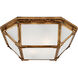 Suzanne Kasler Morris 2 Light 16 inch Gilded Iron Flush Mount Ceiling Light in Frosted Glass