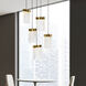Lava LED 12 inch Brass Mini Pendant Ceiling Light