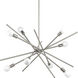 Astra 8 Light 42 inch Brushed Nickel Chandelier Ceiling Light, Design Series