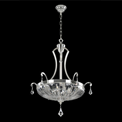 Orecchini 6 Light 26 inch Two Tone Silver Pendant Ceiling Light