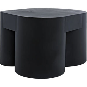 Bain 35 X 24 inch Matte Black Coffee Table