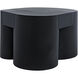 Bain 35 X 24 inch Matte Black Coffee Table