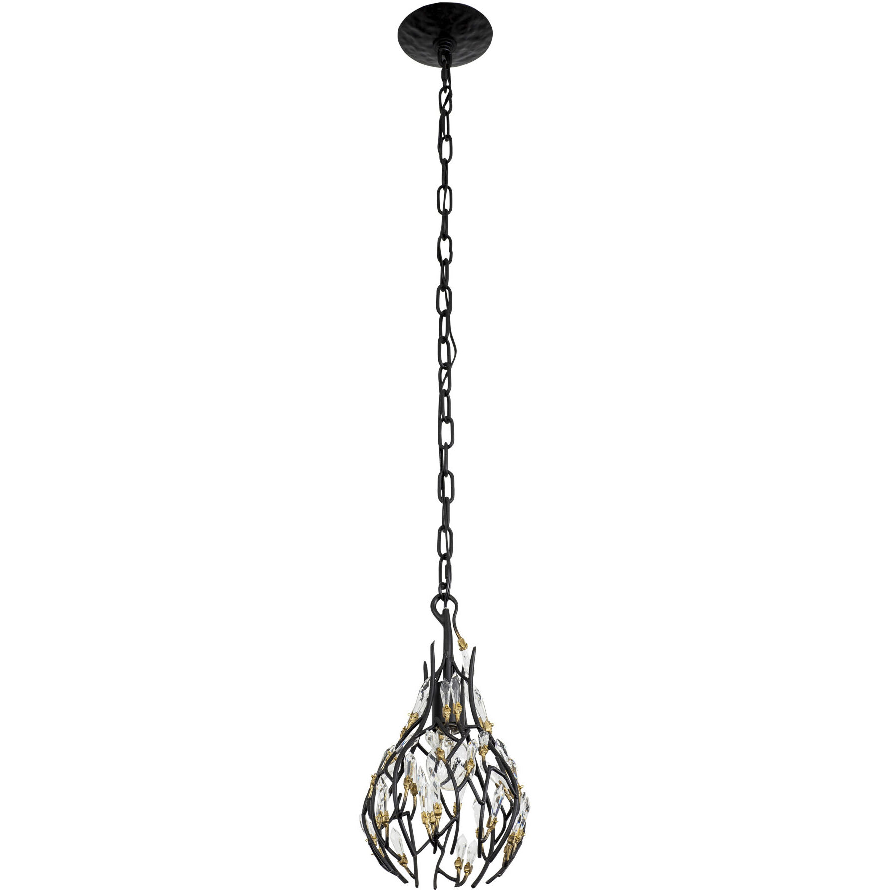 Bask 1 Light 8 inch Matte Black Mini Pendant Ceiling Light