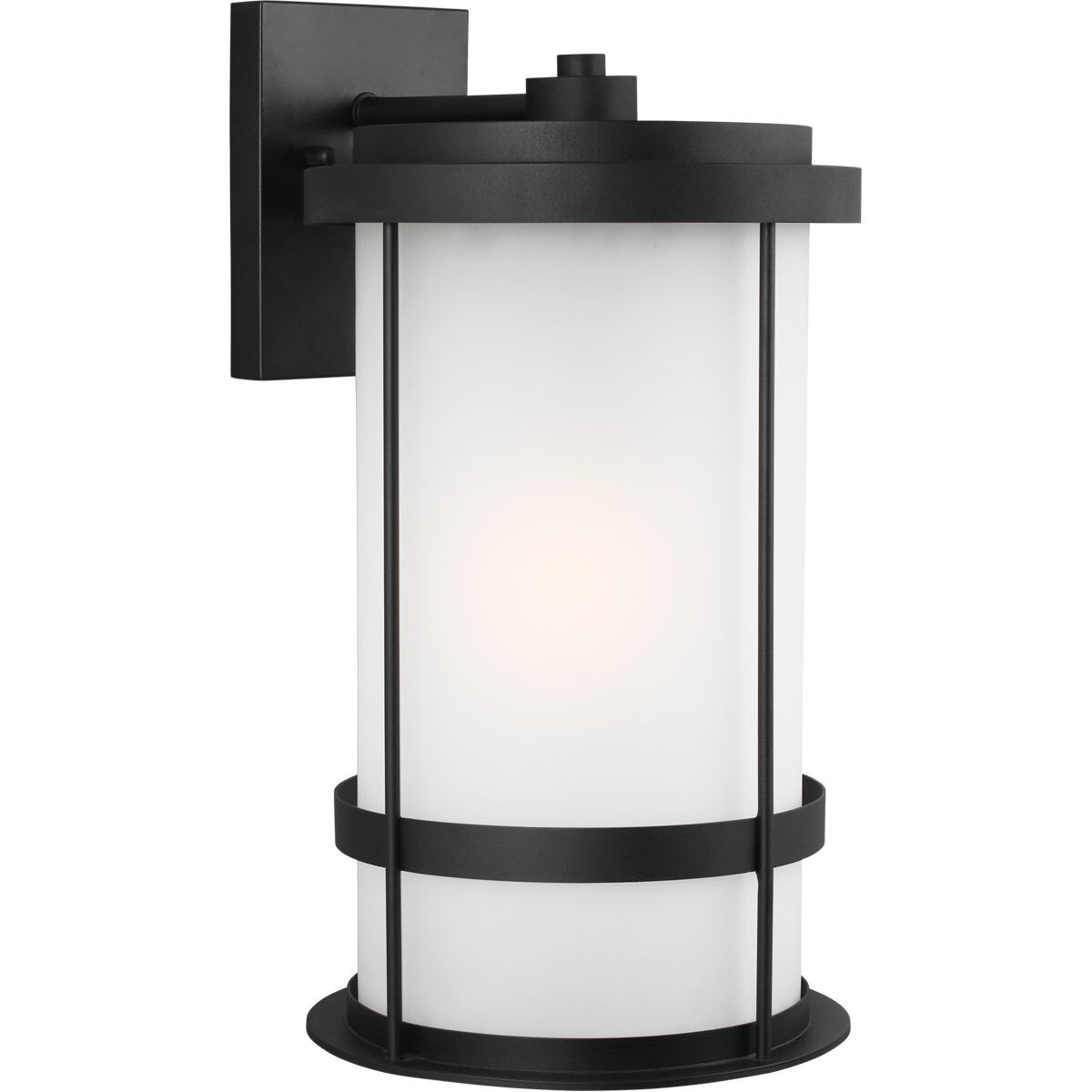 Wilburn 1 Light 24 inch Black Outdoor Wall Lantern, Extra Large