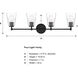 Ingo 4 Light 33.5 inch Matte Black Vanity Light Wall Light