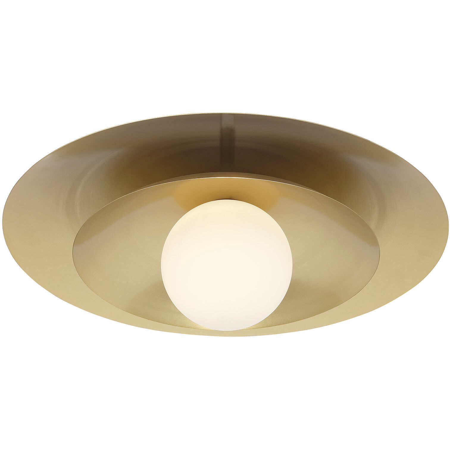 Sherrer 1 Light 20 inch Warm Brass Semi-Flush Ceiling Light