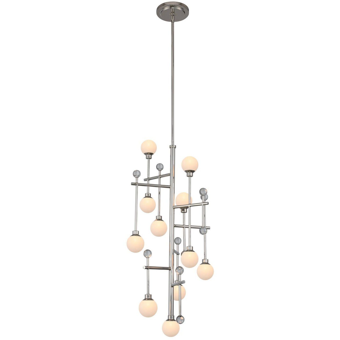 Mercer LED 16 inch Polished Nickel Foyer Pendant Ceiling Light