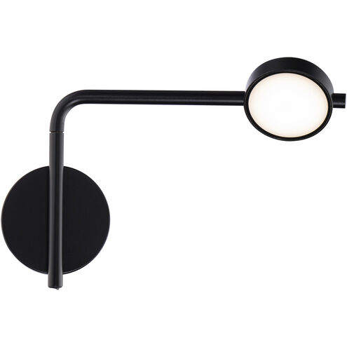 Elbo 1 Light 4 inch Black Reading Light Wall Light in 2700K