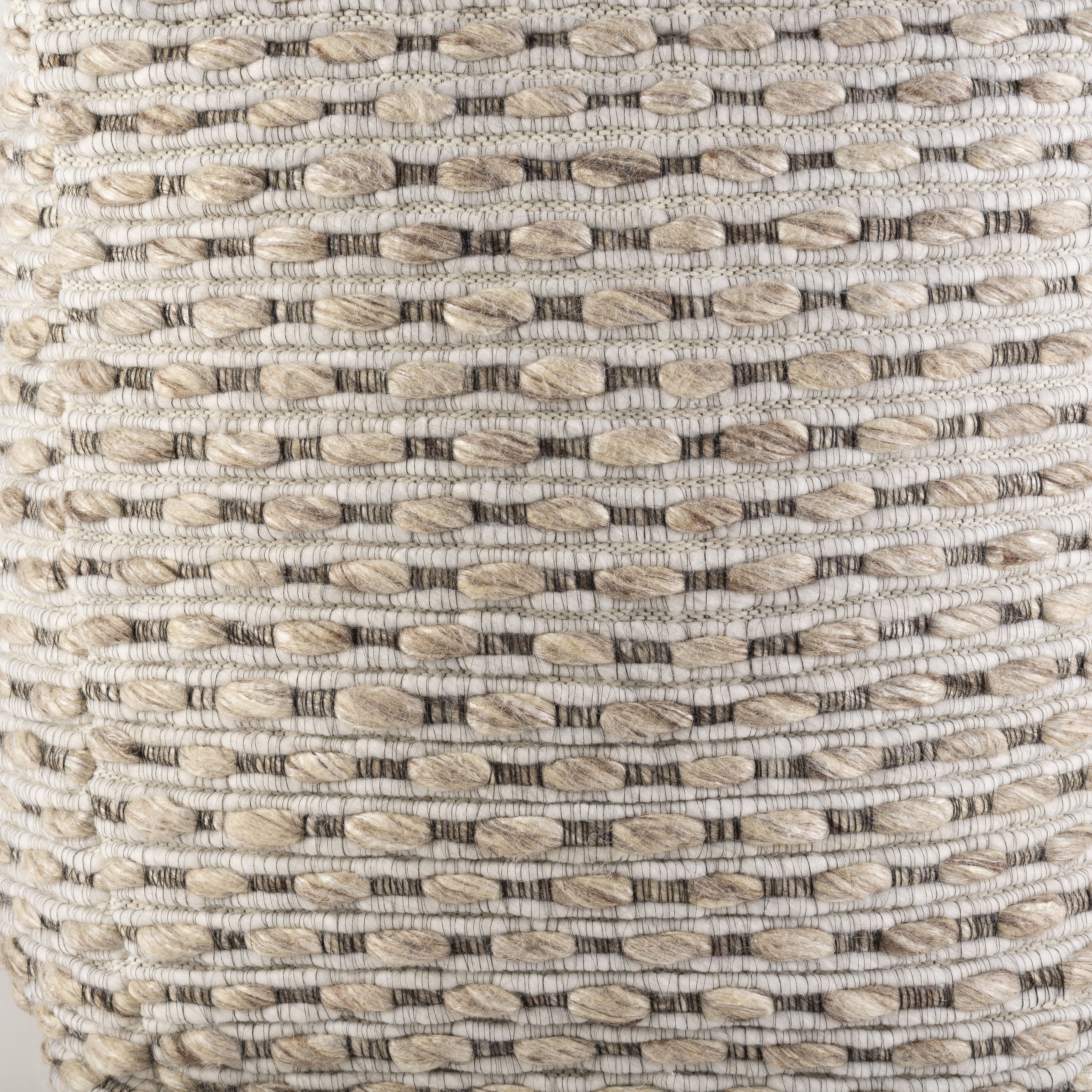 Lanier 18 inch Light Beige Pouf, Cube