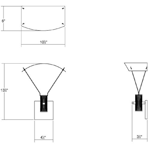 Suspenders LED 11 inch Satin Black Modular Wall Mount Wall Light