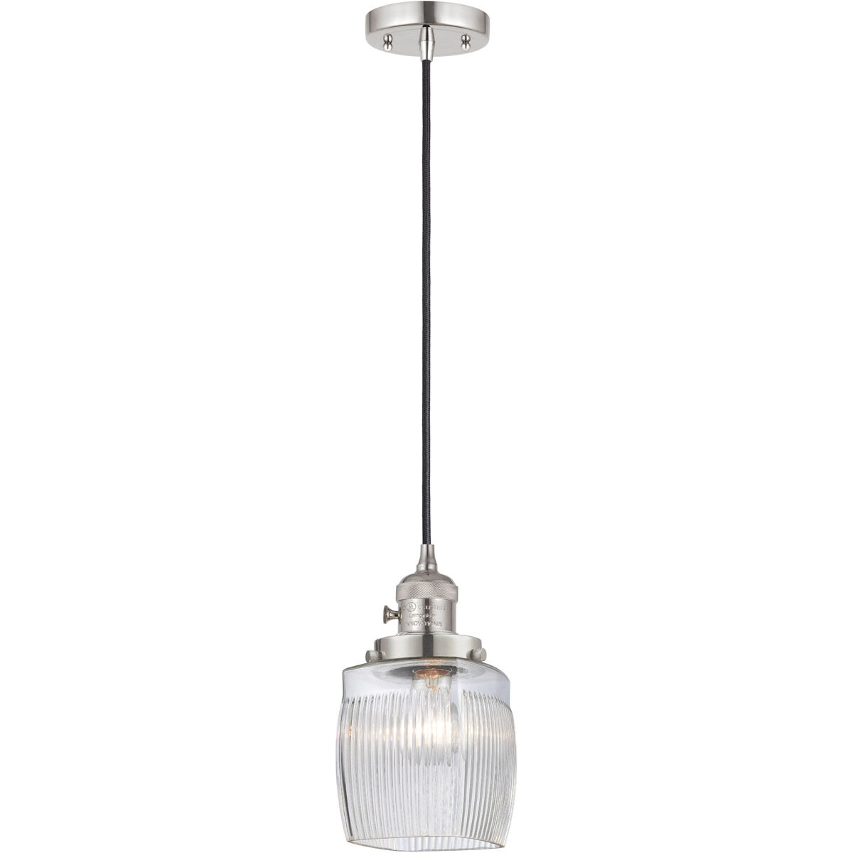 Franklin Restoration Colton 1 Light 6 inch Polished Nickel Mini Pendant Ceiling Light