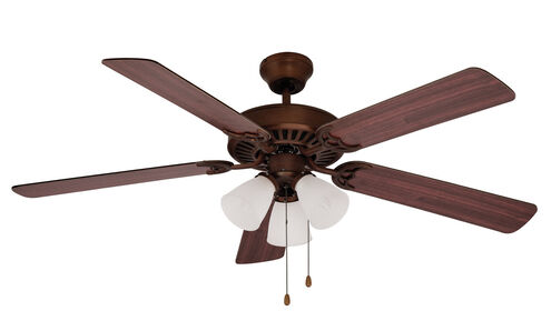 Spottswood 52 inch Rubbed Oil Bronze with Rosewood / Walnut Reversible Blades Ceiling Fan