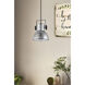 Barnstaple 1 Light 6.89 inch Distressed Zinc and Black Mini Pendant Ceiling Light