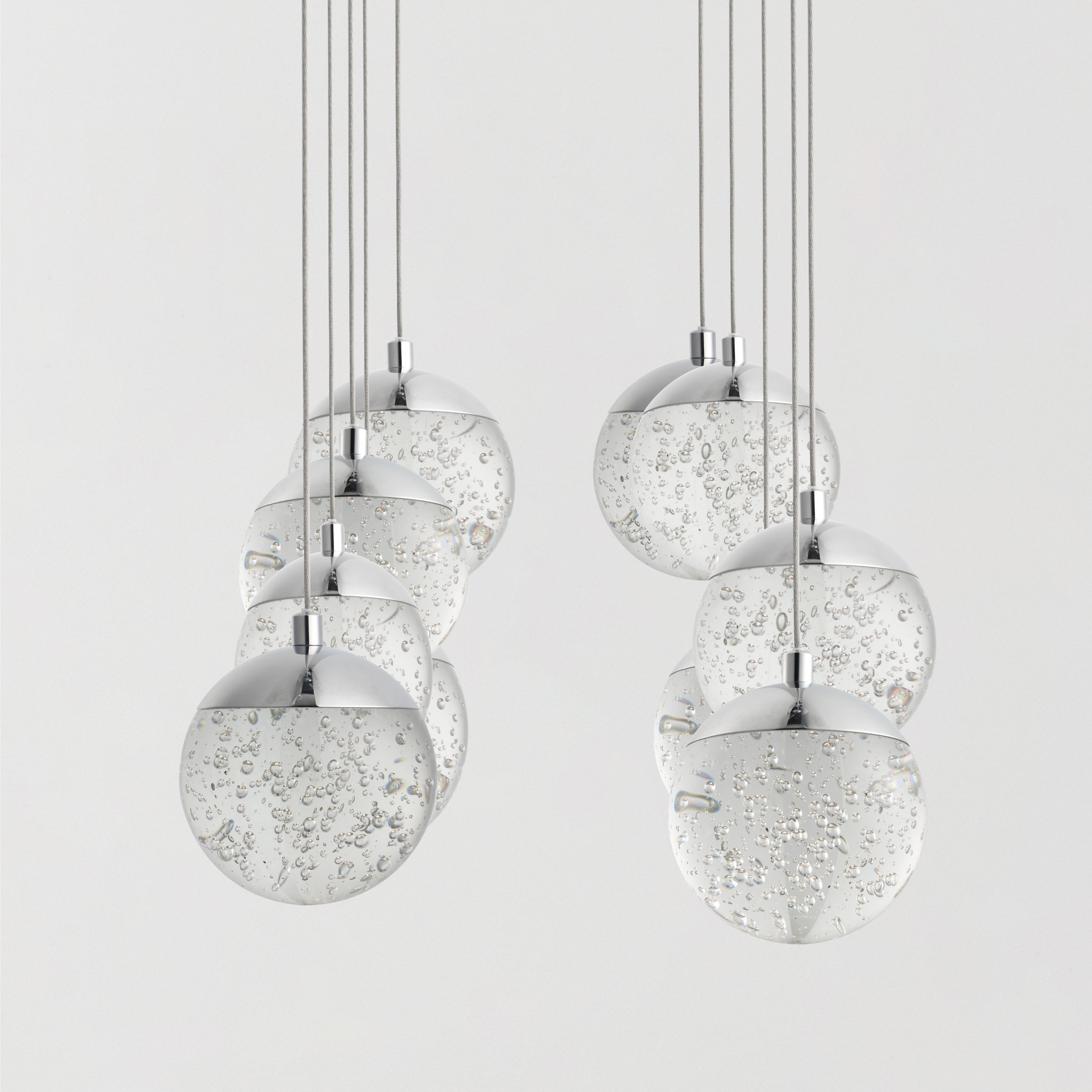 Orb II LED 11 inch Polished Chrome Multi-Light Pendant Ceiling Light