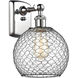 Ballston Farmhouse Chicken Wire LED 8 inch Polished Chrome Sconce Wall Light, Ballston
