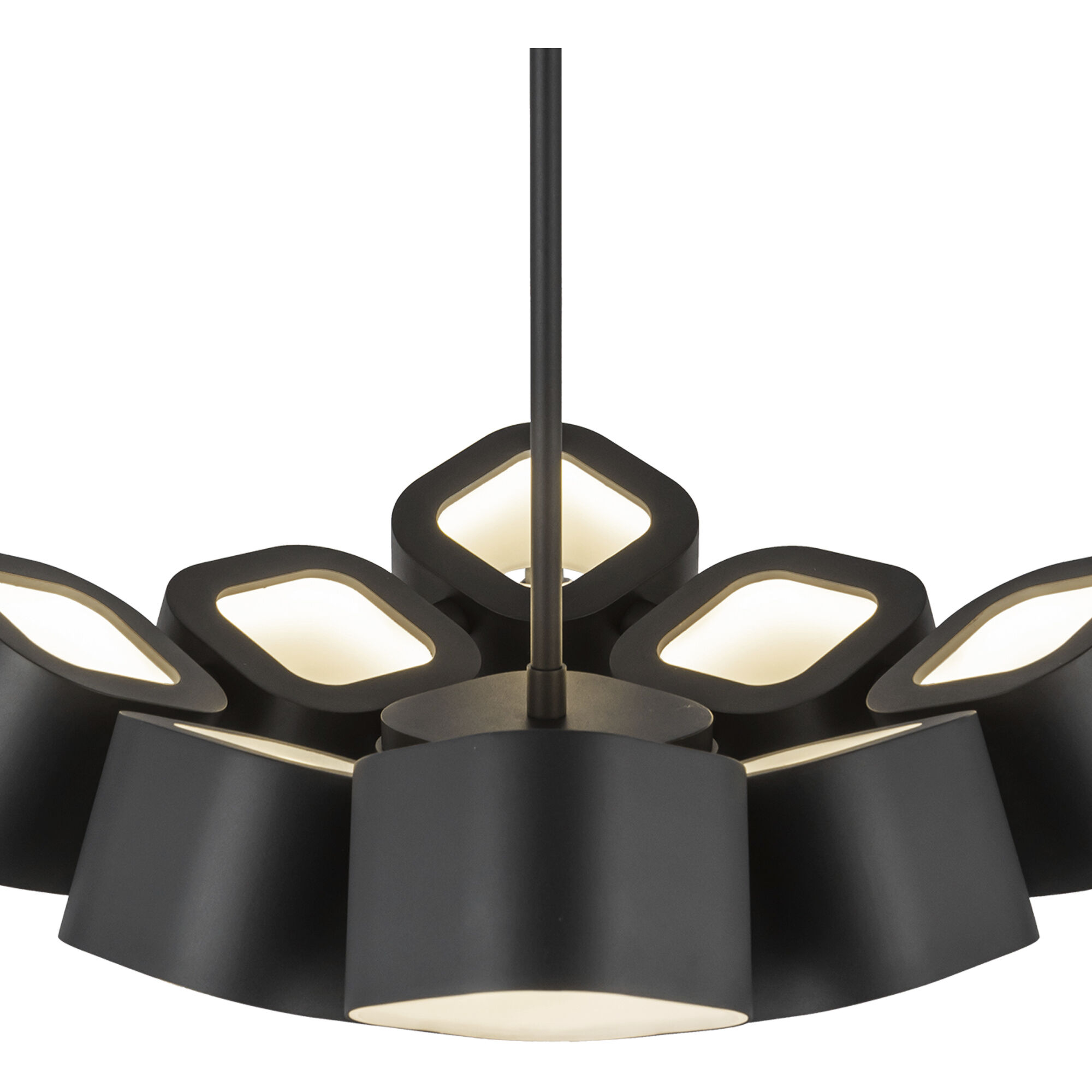 Arena LED 17.63 inch Black Chandelier Ceiling Light