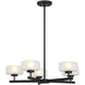 Falster LED 26 inch Matte Black Chandelier Ceiling Light