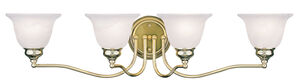 Essex 4 Light 32 inch Polished Brass Bath Vanity Wall Light