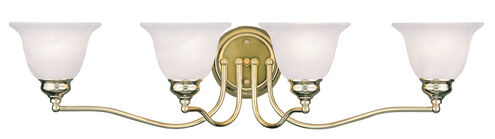 Essex 4 Light 32 inch Polished Brass Bath Vanity Wall Light