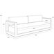 Tavira Charcoal / Lanikai Salt and Pepper Outdoor Sofa