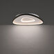 Mandala Wall Sconce Wall Light in 3000K, Black/Chrome, dweLED