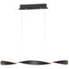 Pirouette LED 40 inch Black Linear Pendant Ceiling Light