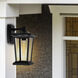 Leawood 1 Light 15.3 inch Black Outdoor Wall Light