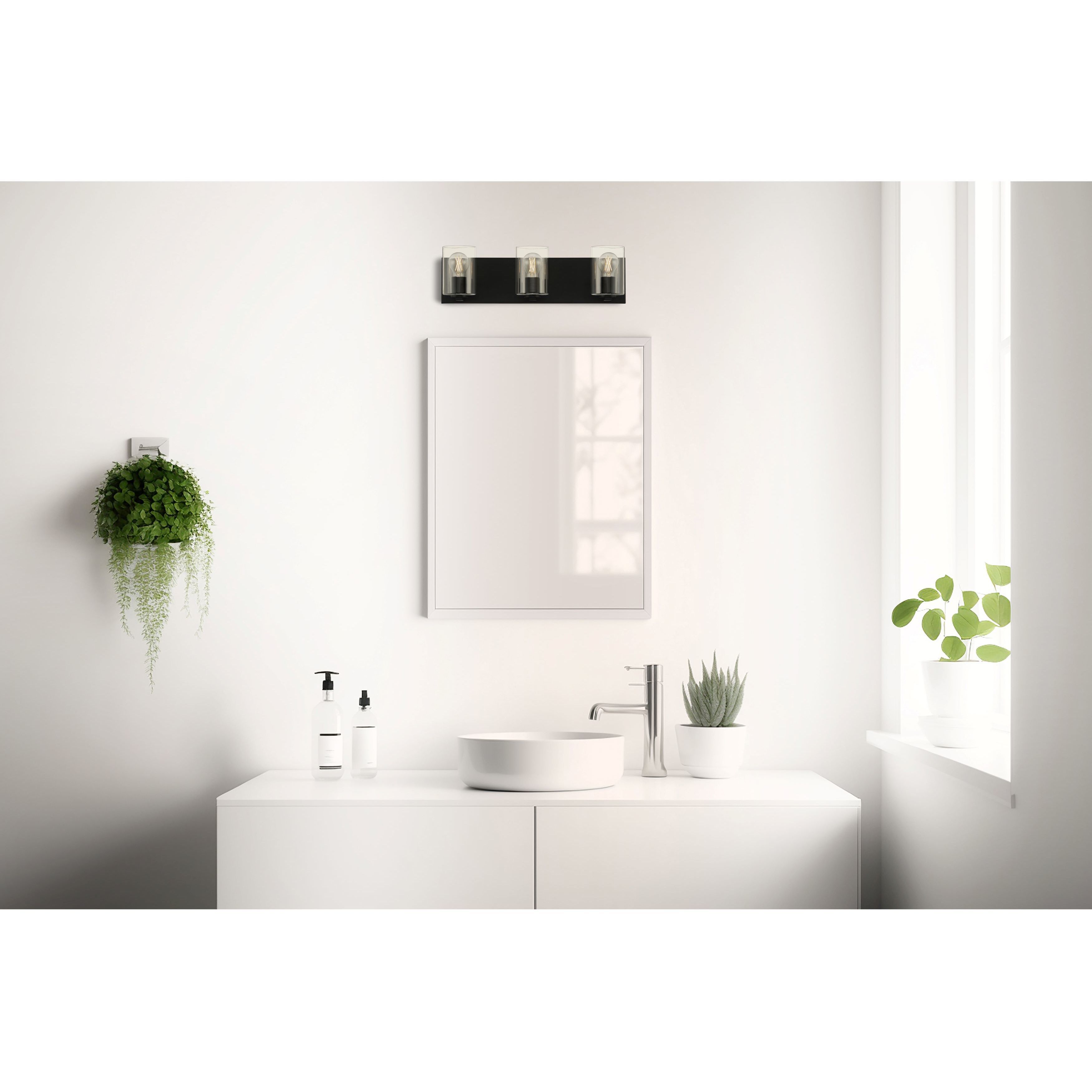 Oslo LED 22 inch Matte Black Bath/Vanity Wall Light