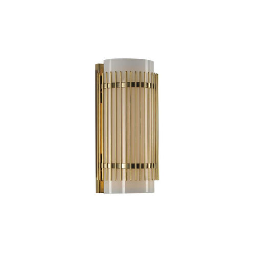 Edgewater LED 10 inch Vintage Brass Vanity Light Wall Light