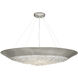 Arctic Halo 3 Light 32 inch Silver Pendant Ceiling Light