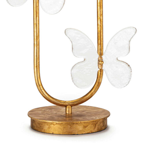 Monarch 27.5 inch 150.00 watt Gold Leaf Table Lamp Portable Light, Oval