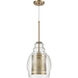 Herndon 1 Light 11 inch Antique Gold Pendant Ceiling Light