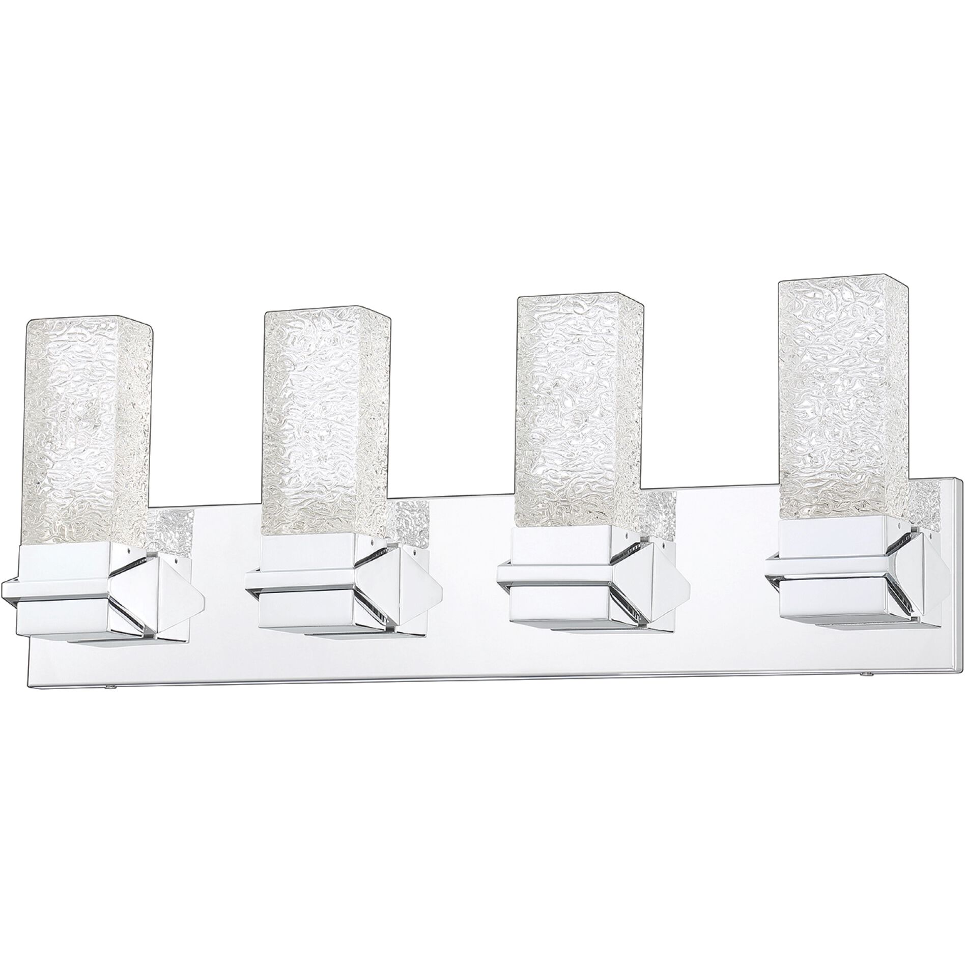 Ice 4 Light 26 inch Chrome Vanity Light Wall Light