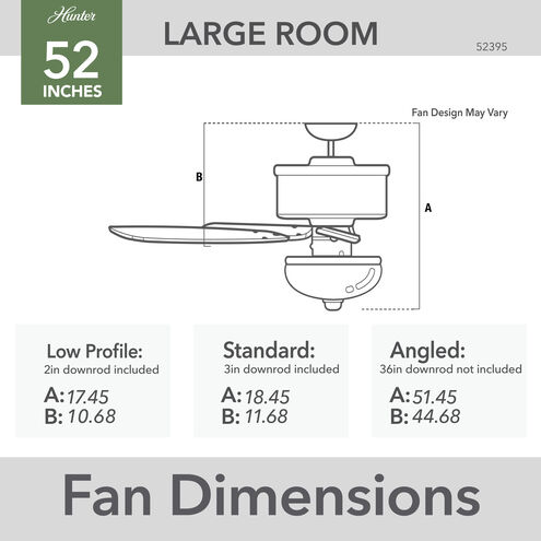 Newsome 52 inch Matte Black with Dark Gray Oak/Matte Black Blades Ceiling Fan