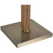 Tambo 72 inch 23.00 watt Natural Ash and Weathered Brass Torchiere Floor Lamp Portable Light