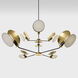 Thomas O'Brien Osiris 8 Light 54 inch Bronze and Hand-Rubbed Antique Brass Reflector Chandelier Ceiling Light, Large