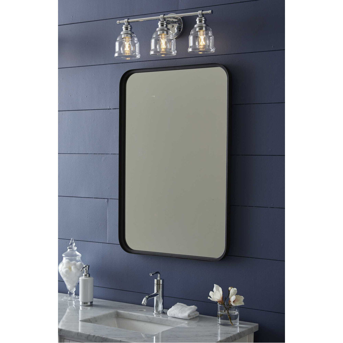 Ambrose 3 Light 21 inch Polished Chrome Bath Vanity Wall Light